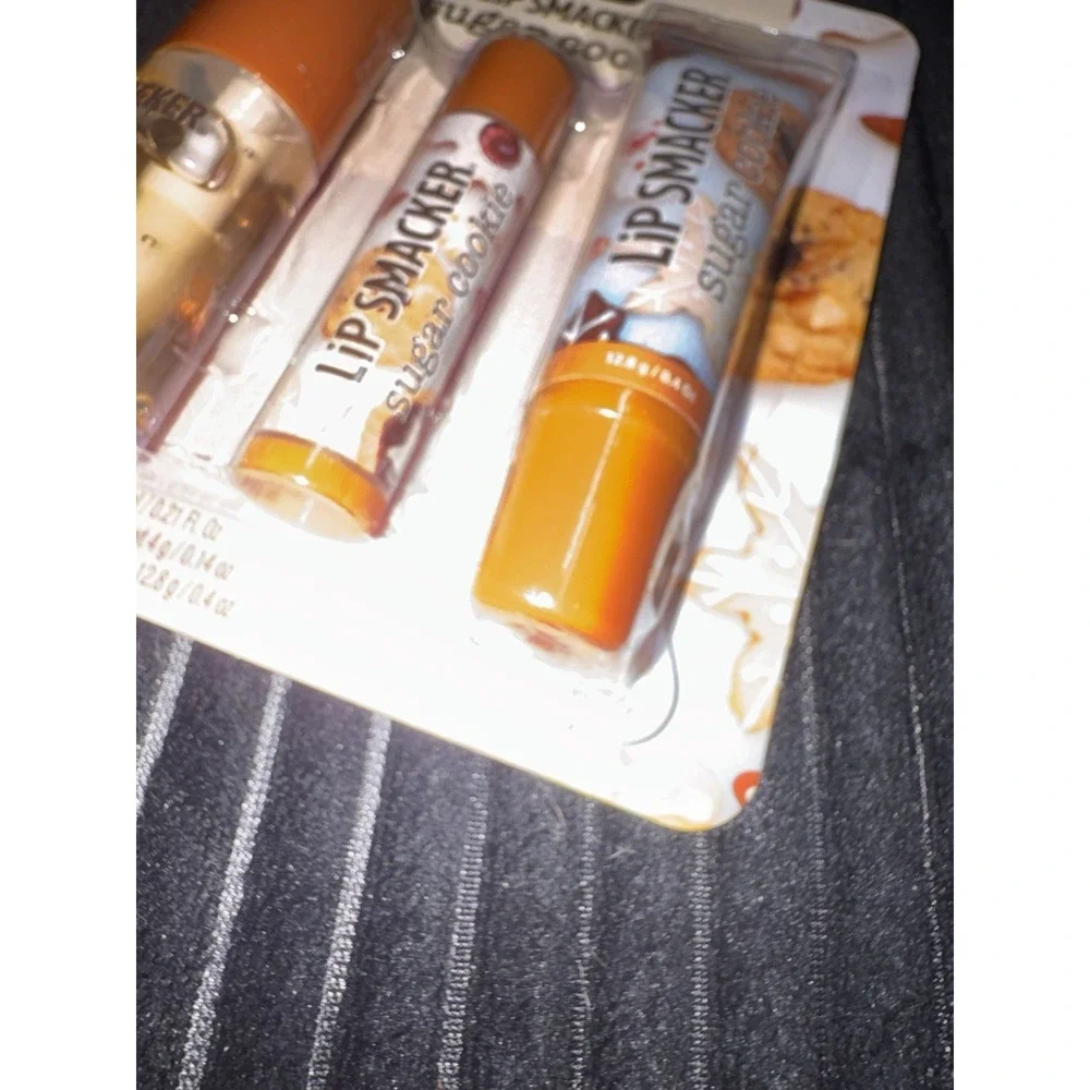 Lip‎ Smacker Sugar Cookie Lip Trio Set Lip Oil Balm Gift Set New Sealed